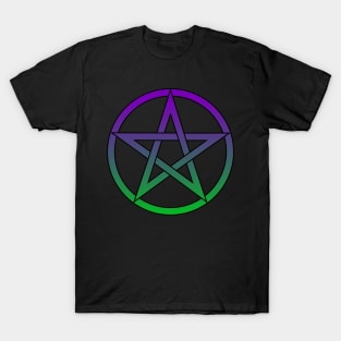 Pentacle Purple to Green Ombre T-Shirt